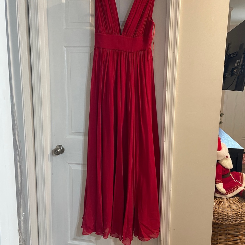 Elegant Red Evening Gown